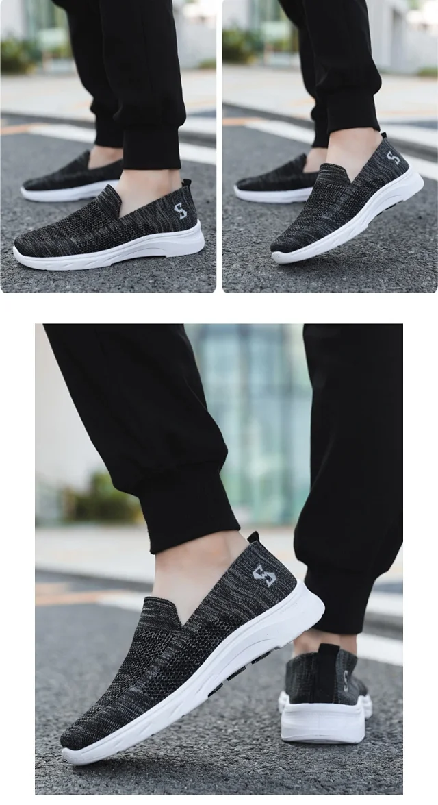 Comfy Summer Breathable Knit Cloth Shoes Detail