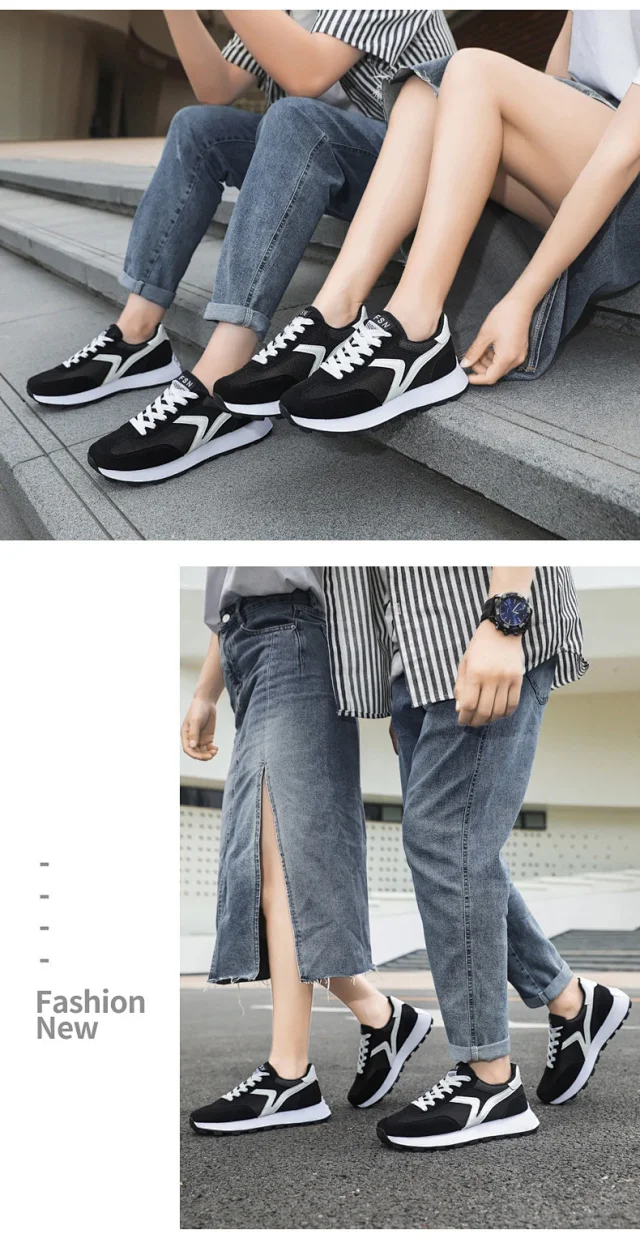 Unisex Platform Lovers' Casual Sneakers Detail