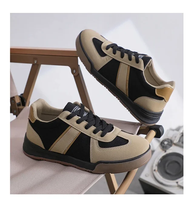 Men's Spring Casual Retro White Sneakers Detail