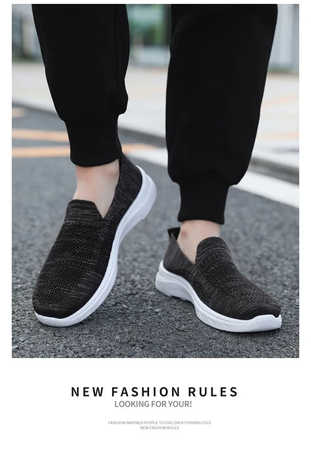 Comfy Summer Breathable Knit Cloth Shoes Detail