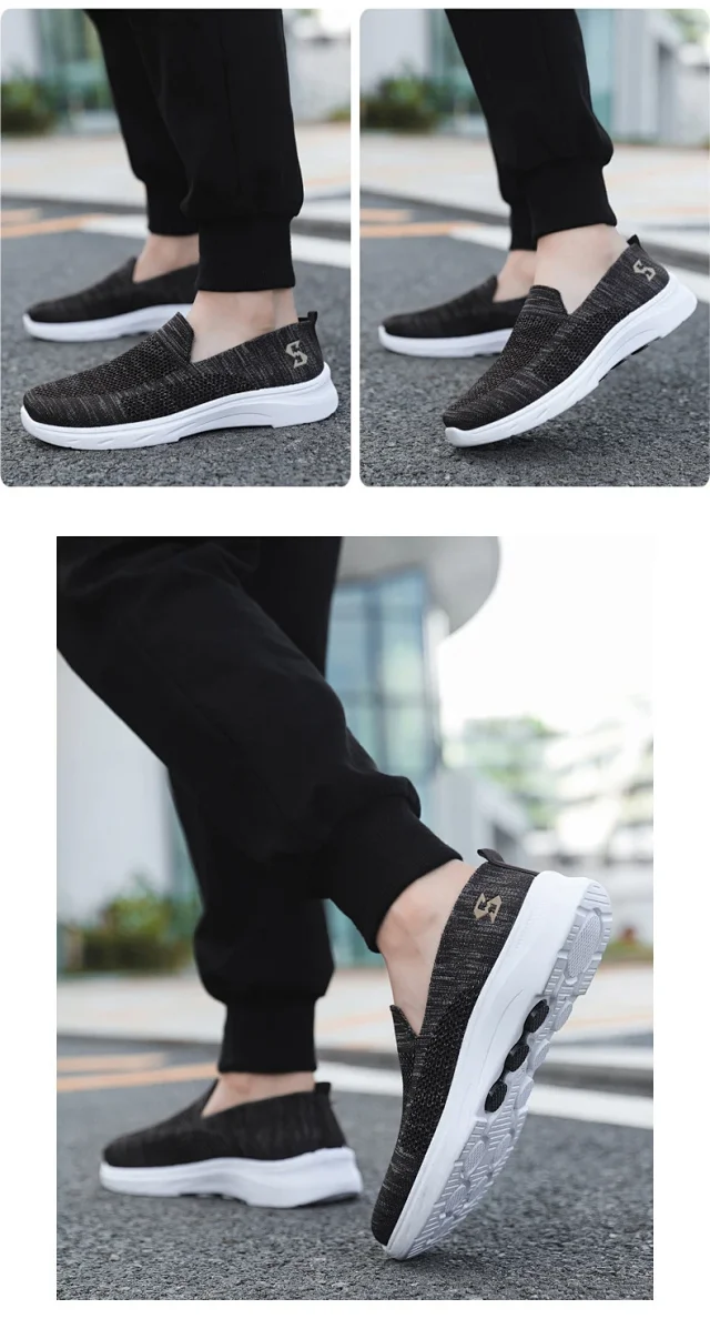 Comfy Summer Breathable Knit Cloth Shoes Detail