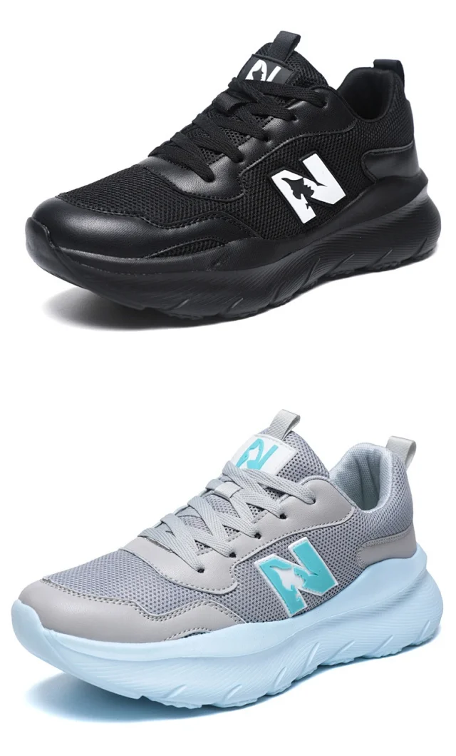Unisex Couple Lightweight Platform Running Sneakers Detail