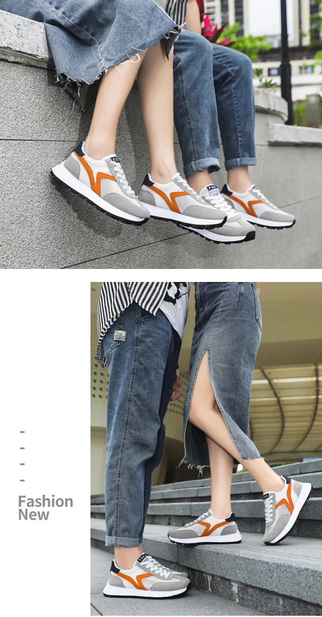 Unisex Platform Lovers' Casual Sneakers Detail