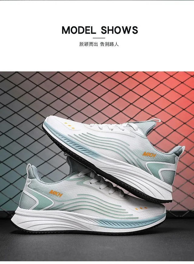 SS25 Men's Breathable Mesh Running Shoes Detail