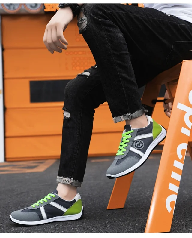 Men's Breathable Slip-On Forrest Gump Sneakers Detail