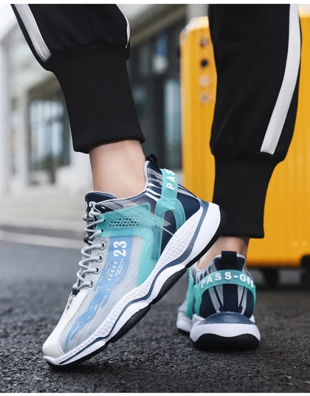 Men's Chunky Lightweight Trendy Dad Sneakers Detail