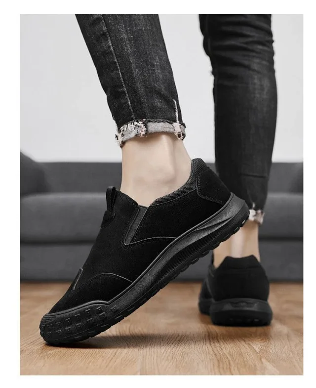 Men's Canvas Slip-On Work Driving Shoes Detail