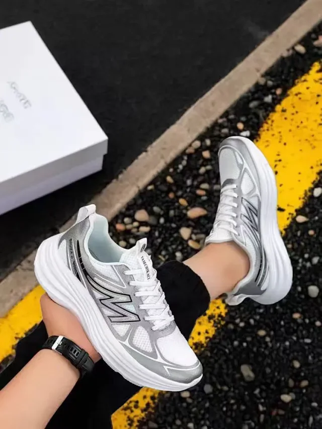His & Hers Cushioned Racing Sneakers Detail
