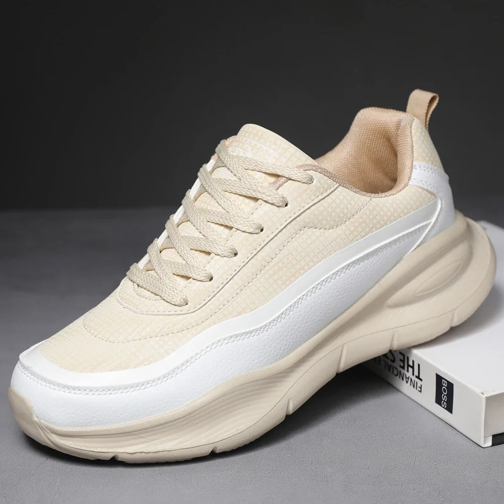 Men's Leather Chunky 2025 Comfort Running Shoes