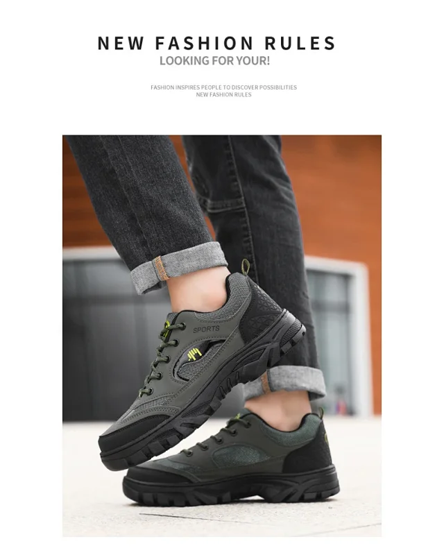 Men's Breathable Hiking Workwear Boots Detail