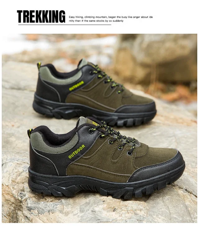Men's Large Size Casual Hiking Shoes Detail