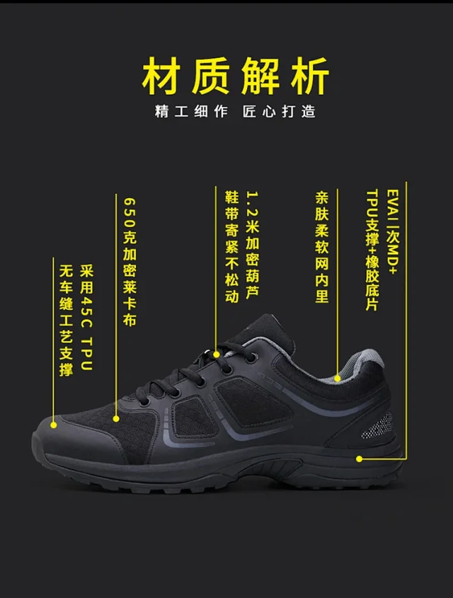 Men's Fire Tactical Breathable Trainers Detail