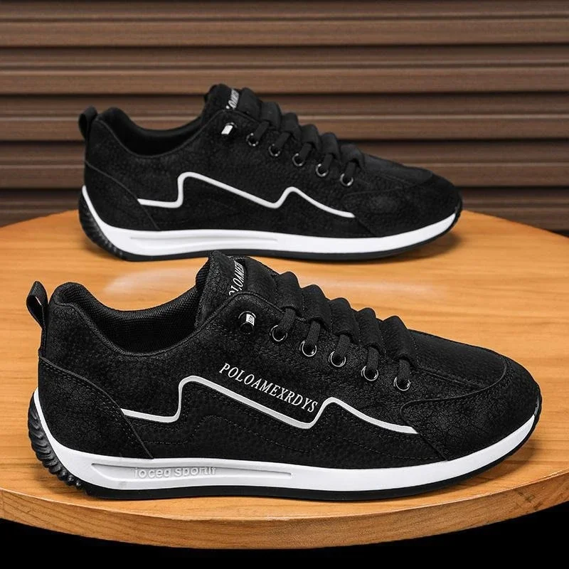 Men's 2025 PU Slip-On Comfort Air Trendy Sneakers