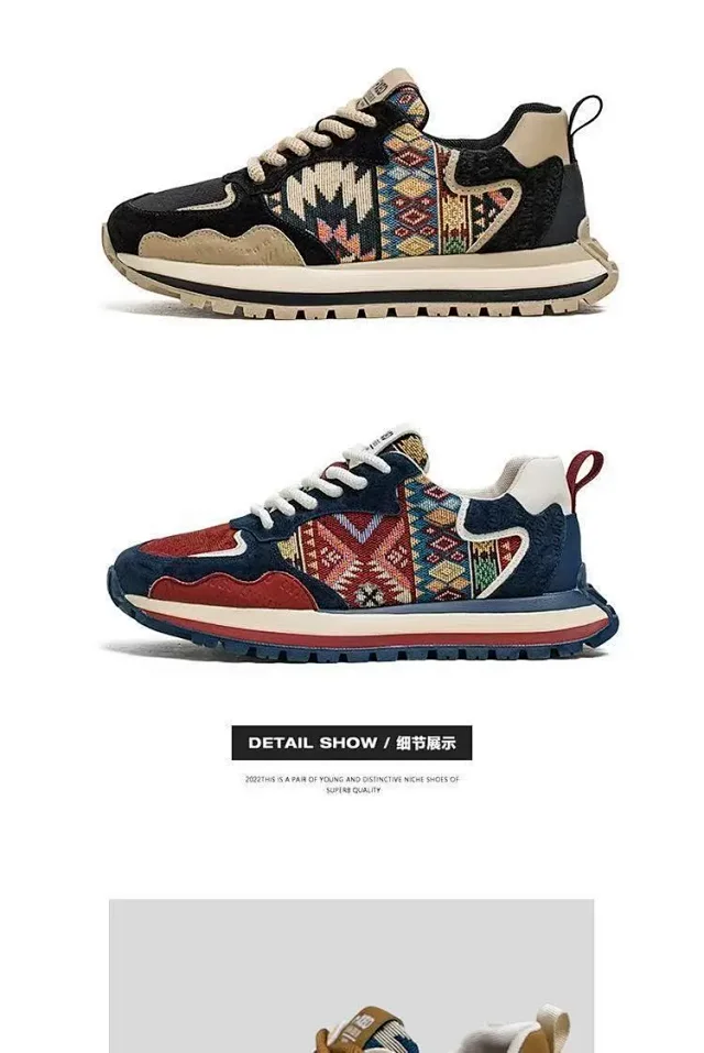 Men's Trendy Platform Sneakers 2025 Detail