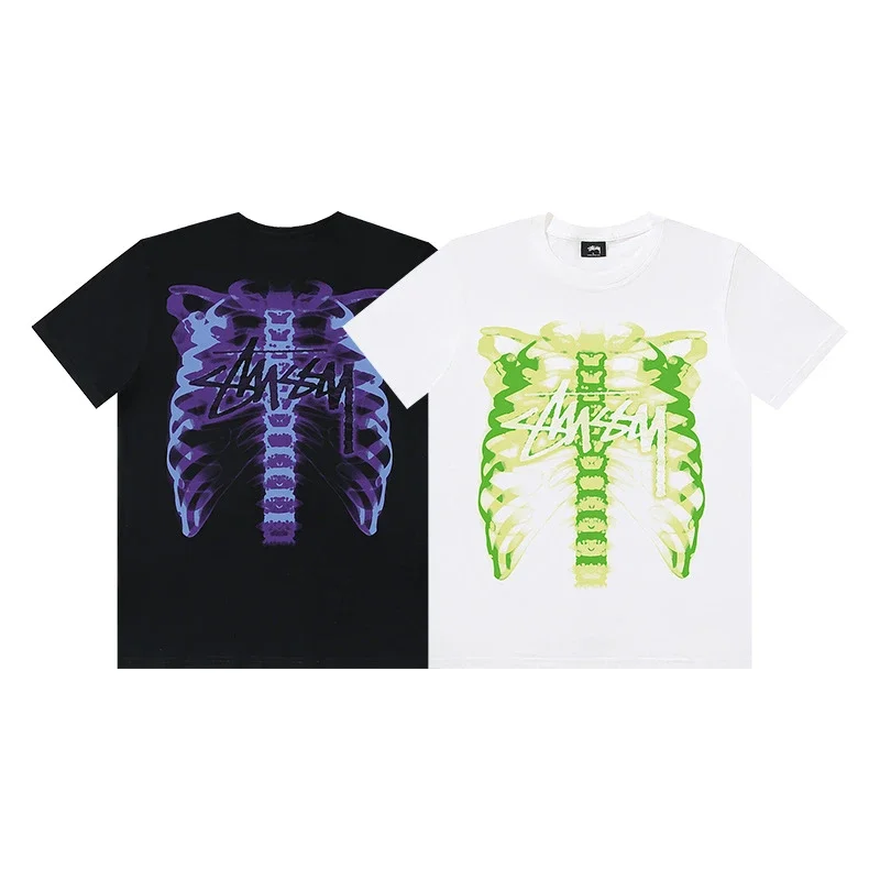 Summer Casual Unisex Polo Letter Print