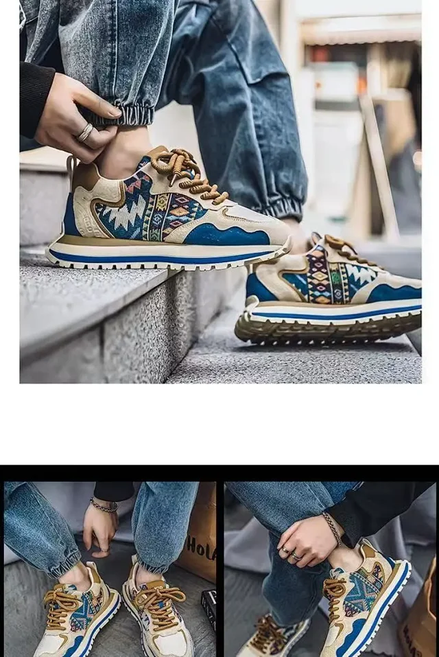 Men's Trendy Platform Sneakers 2025 Detail