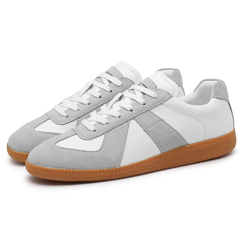 Men's Patchwork Retro German Trainer Sneakers
