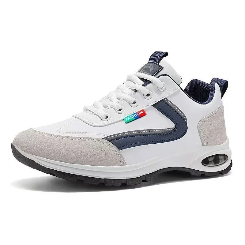 Leather Two-Tone Unisex Trainers 2025 Big Size