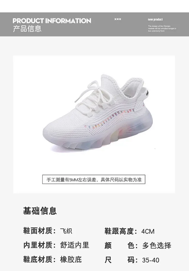 2025 Women's Mesh Airy Jelly Sole Sneakers Detail