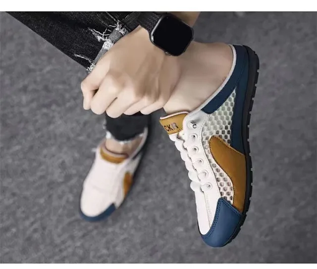 Men's Breathable Slip-On Mesh Slippers Detail