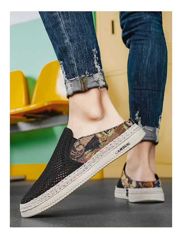 Men's Perf Slip-On Designer Sneakers Detail