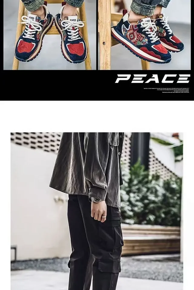 Men's Trendy Platform Sneakers 2025 Detail
