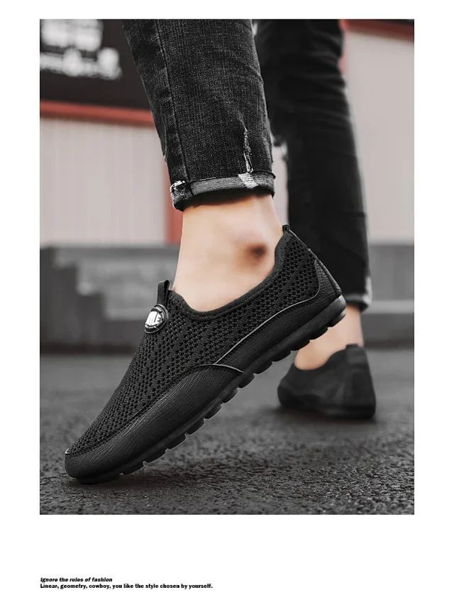 Men's Summer Mesh Slip-On Shoes Detail