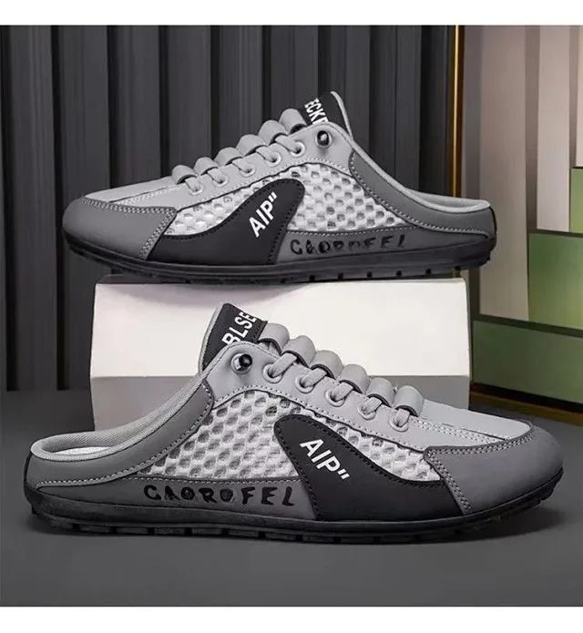 Men's Breathable Slip-On Mesh Slippers Detail