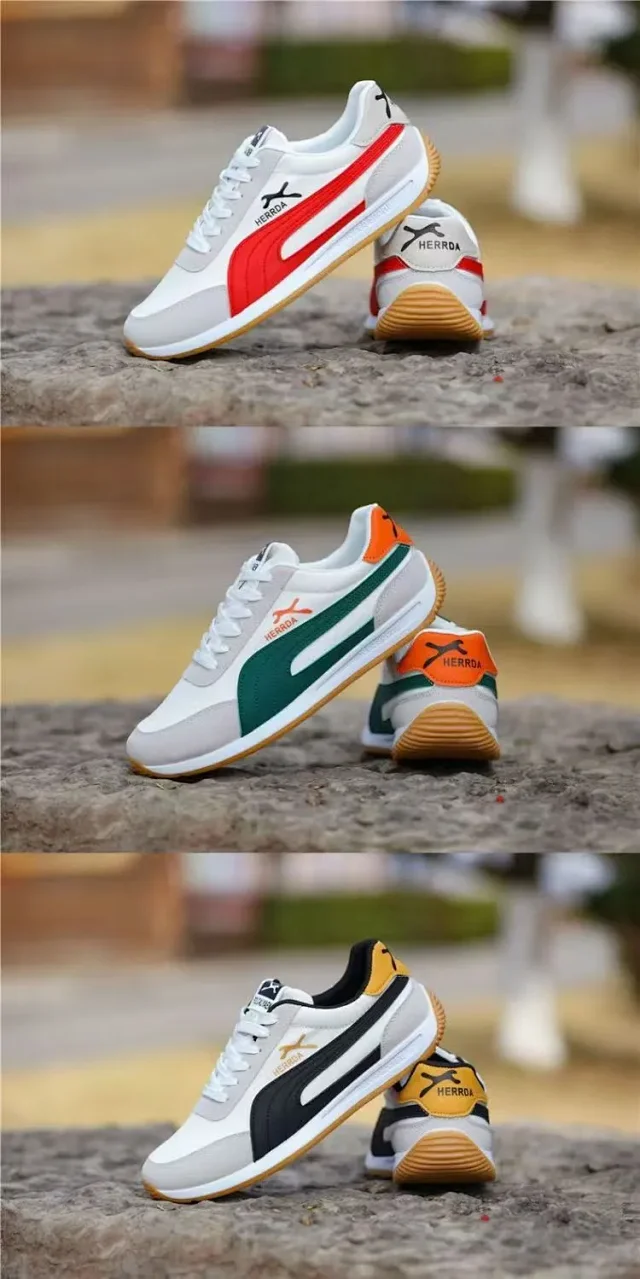 Men's New 2025 Korean Retro White Canvas Sneakers Detail