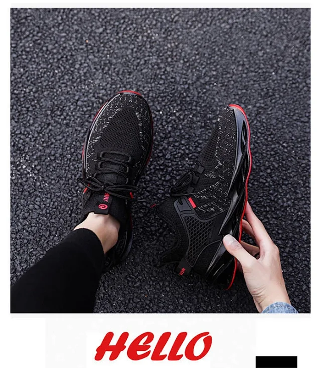 Men's Mesh Breathable Stylish Casual Dad Shoes Detail