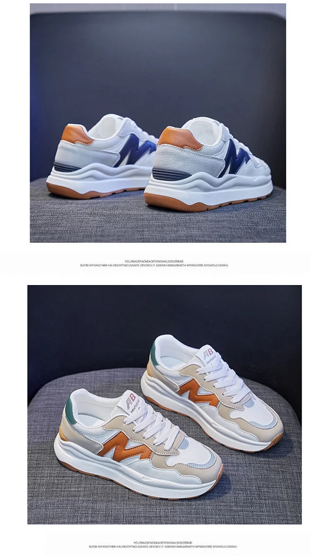 Women's Platform Sneakers: Korean Style White Casual Summer Detail