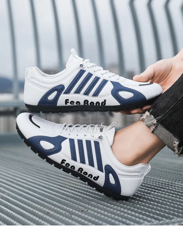 2025 Spring Leather Breathable Comfort Casual Sneakers Detail