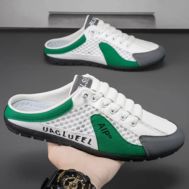 Men's Breathable Mesh Slip-On Sandals Detail