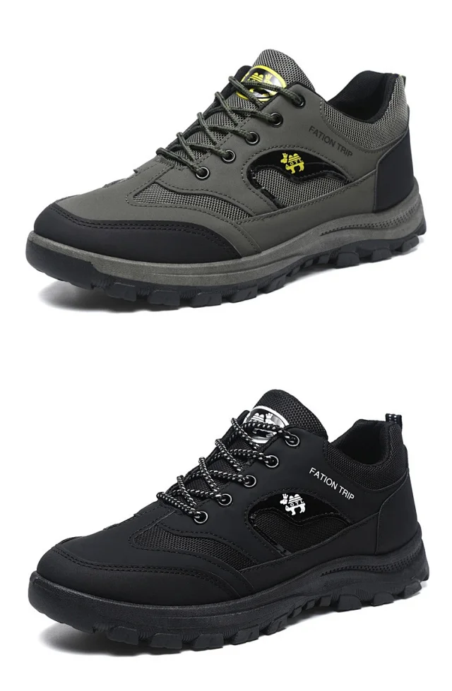Men's Winter Fleece-Lined Hiking Sneakers Detail
