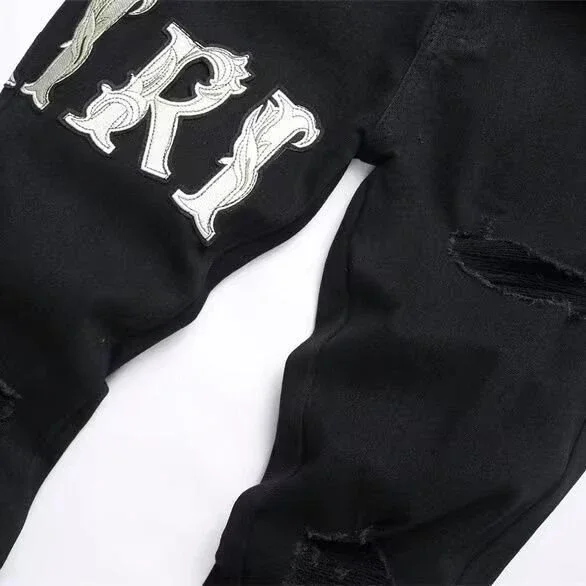 Men's Black Stretch Slim Jeans