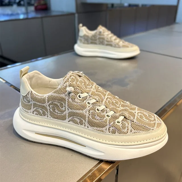 Men's Spring Summer Breathable Elevated Sneakers Detail