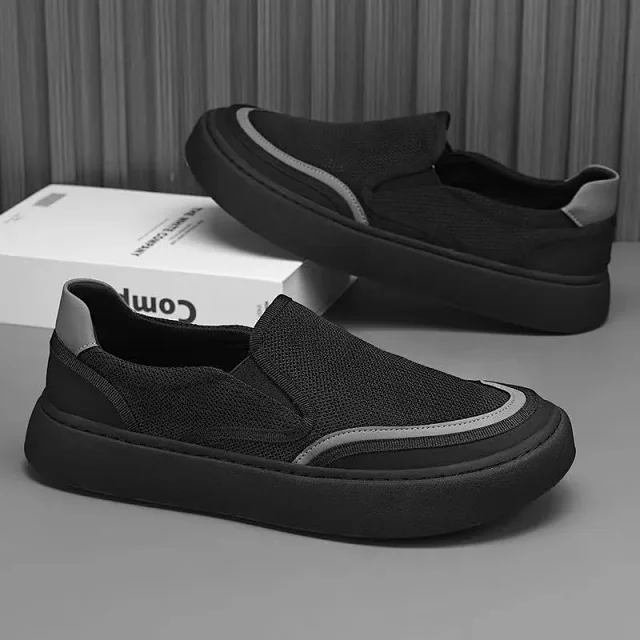 Men's 2025 Summer Mesh Slip-On Driving Shoes Detail