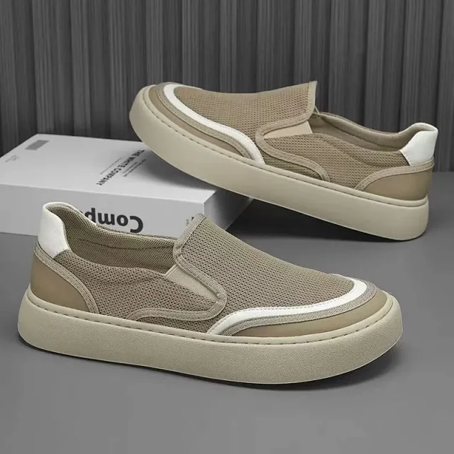 Men's 2025 Summer Mesh Slip-On Driving Shoes Detail