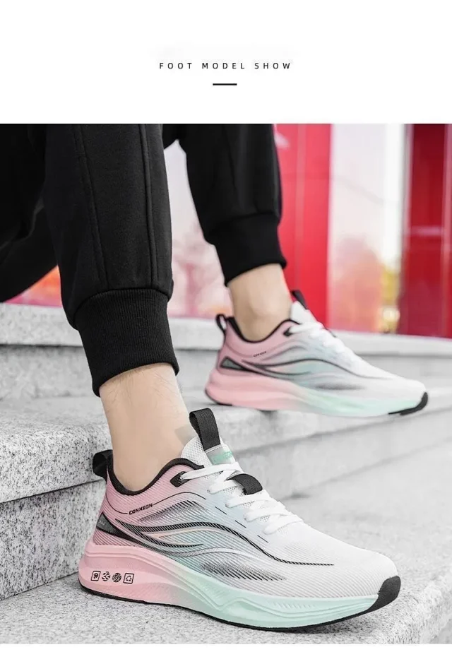 Men's Guochao Breathable Running Sneakers Detail