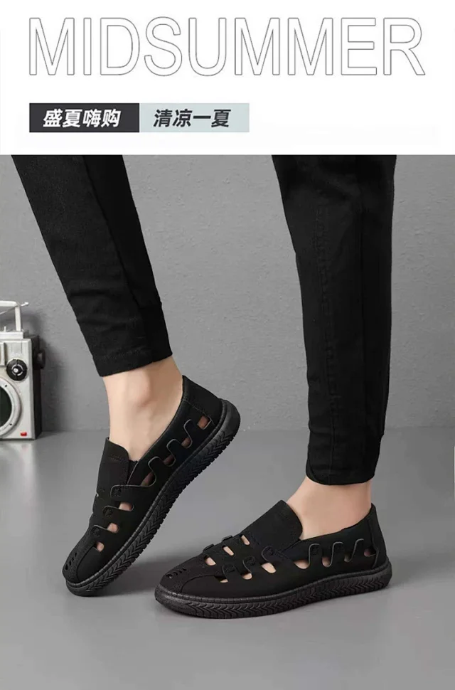 Men's Breathable Outdoor Slip-On Sandals Detail