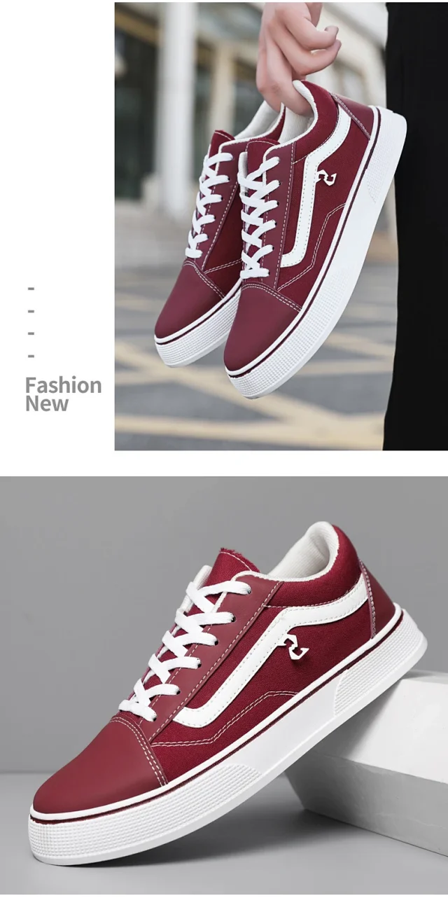 Men's Big Size Canvas Checkerboard Low-Tops Detail