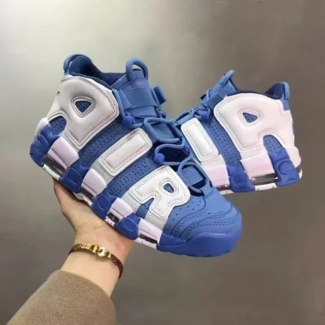 Men's Pippen Uptempo UNC Blue Chameleon Detail