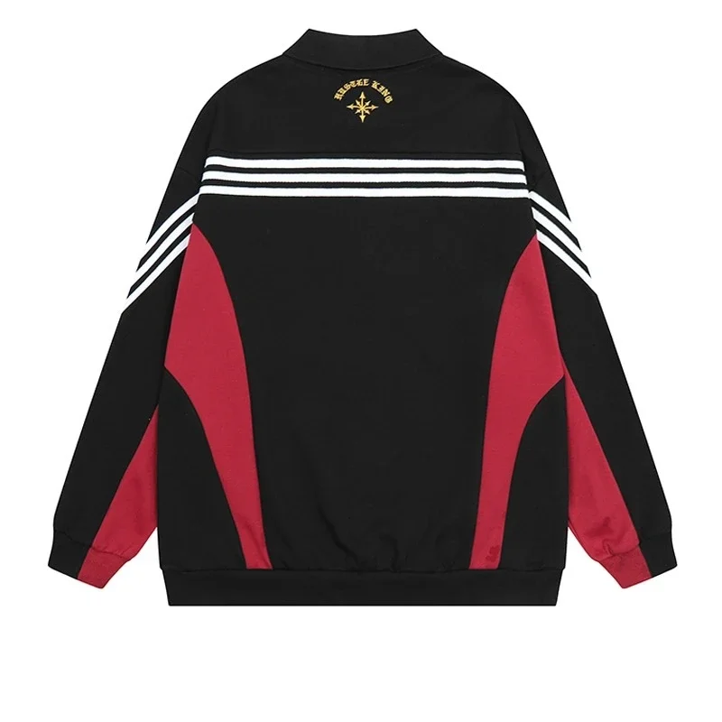 Retro Men's Polo Biker Sweatshirt