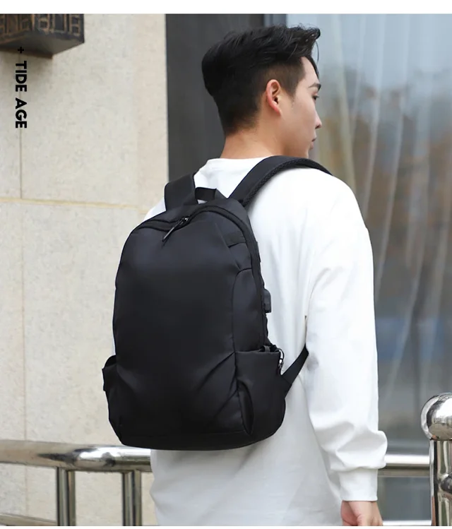 Water-Resistant Printed Travel Backpack Detail