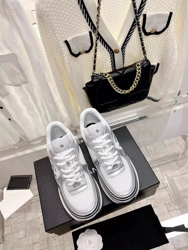 YJDW 2025 Chunky Dad Sneakers - Platform Mesh Detail