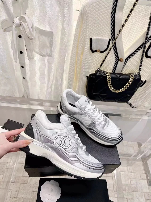 YJDW 2025 Chunky Dad Sneakers - Platform Mesh Detail