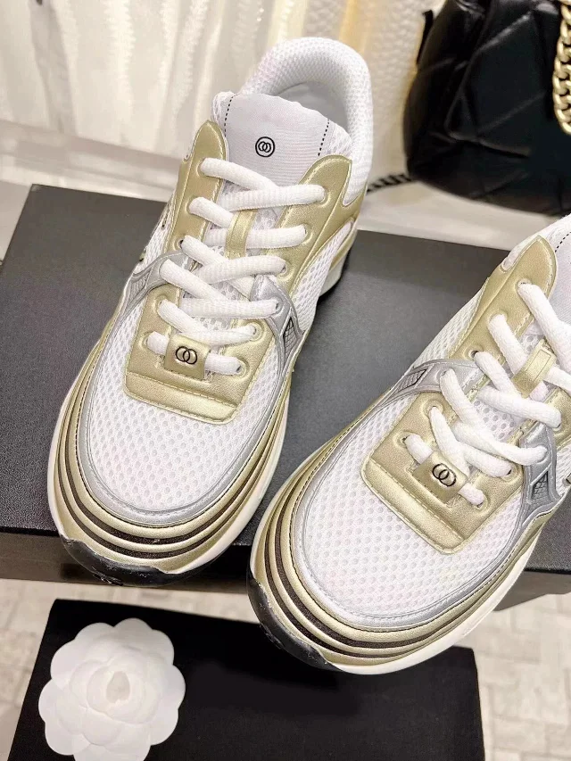 YJDW 2025 Chunky Dad Sneakers - Platform Mesh Detail
