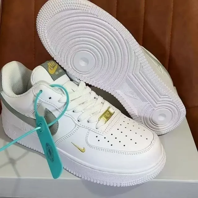 AF1 Lime Grey Campus Low-Top Sneakers Detail