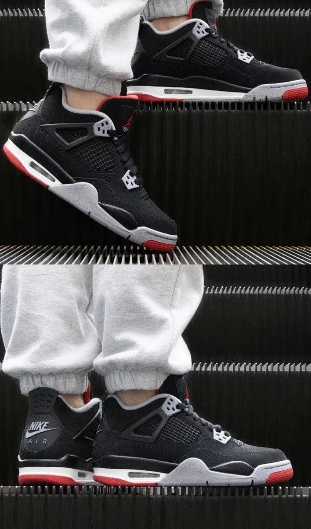 Authentic Youth Jordan 4 Couple Sneakers Detail