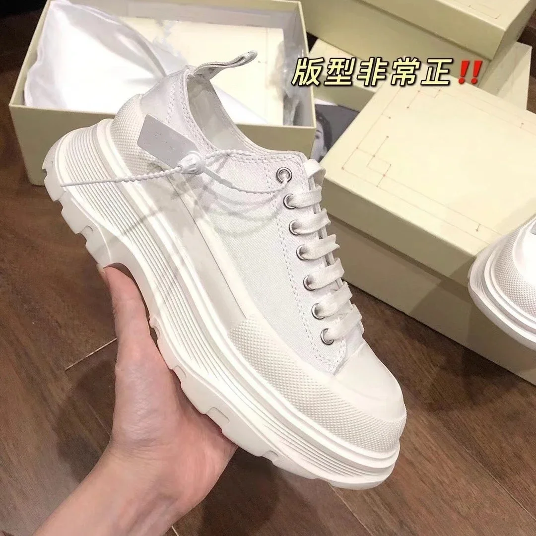 Women's Pure Original McQueen SS24 Platform White Lace-ups